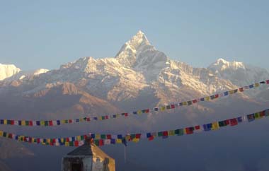 Sunrise over the Annapurna Range